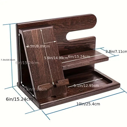 Wooden Bedside Storage Rack