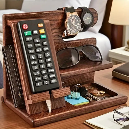 Wooden Bedside Storage Rack
